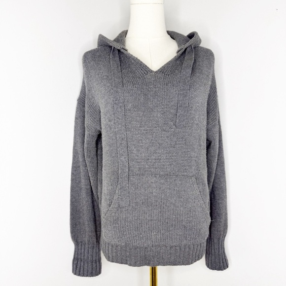 Alex Mill Aiden Gray Hooded Sweater Women’s XS Wool Cotton Blend - Picture 2 of 8
